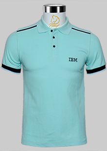 IBM蓝色夏季短袖T恤